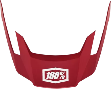 100% Altec Visor - Deep Red - Xs/S 89025-00003