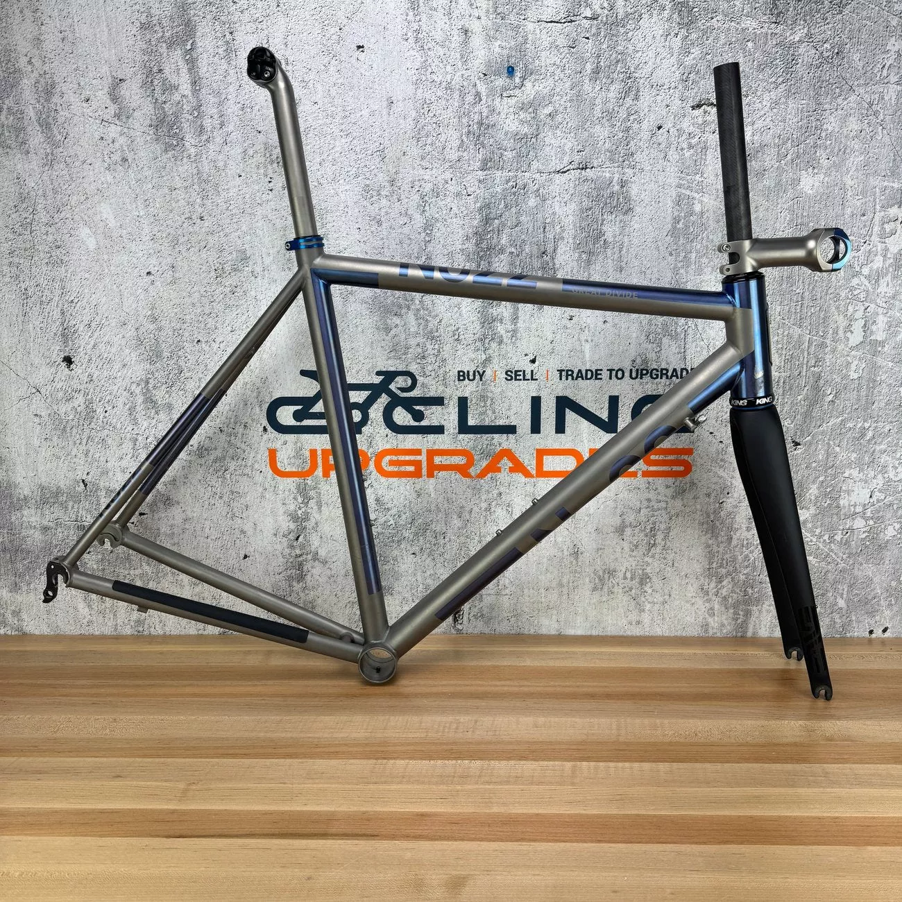 2016 No. 22 Great Divide Titanium 54cm Rim Brake Frameset 700c New Enve Fork