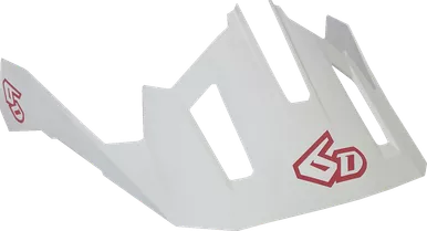 6D Helmets Atb-2T Visor - Ascent - White - M/2Xl 77-0125