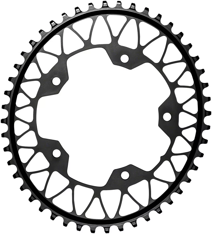 absoluteBlack Oval 110 BCD Gravel Chainring 48t 110 BCD 5Bolt Narrow