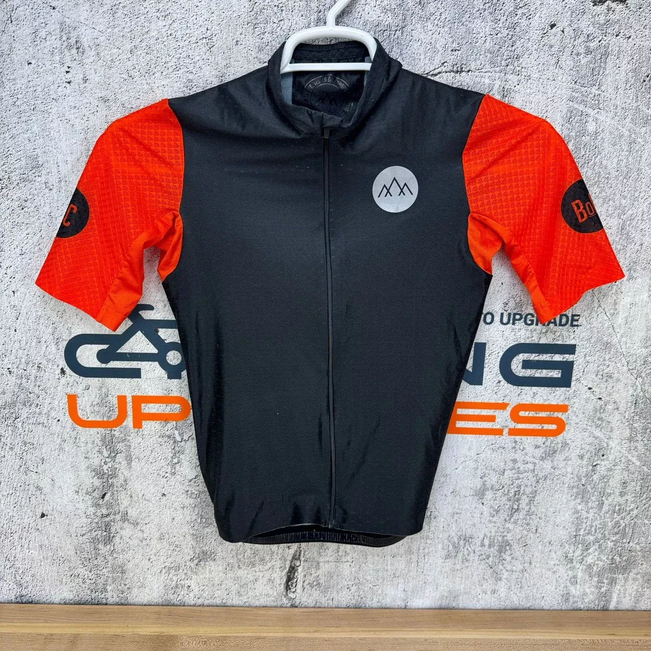 Band Of Climbers Summit Short Sleeve Small Black/Orange Cycling Jersey