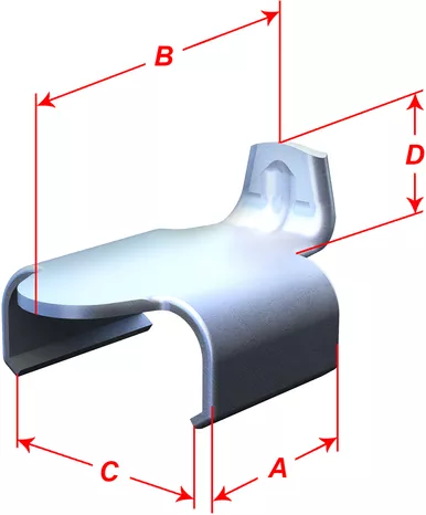 Camso Guide Track Clips - 0.438" Clip Length - 10 Pack Aft120113
