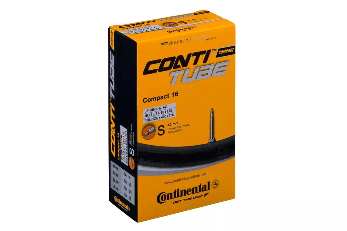 Continental Compact Presta Valve Inner Tube for Brompton