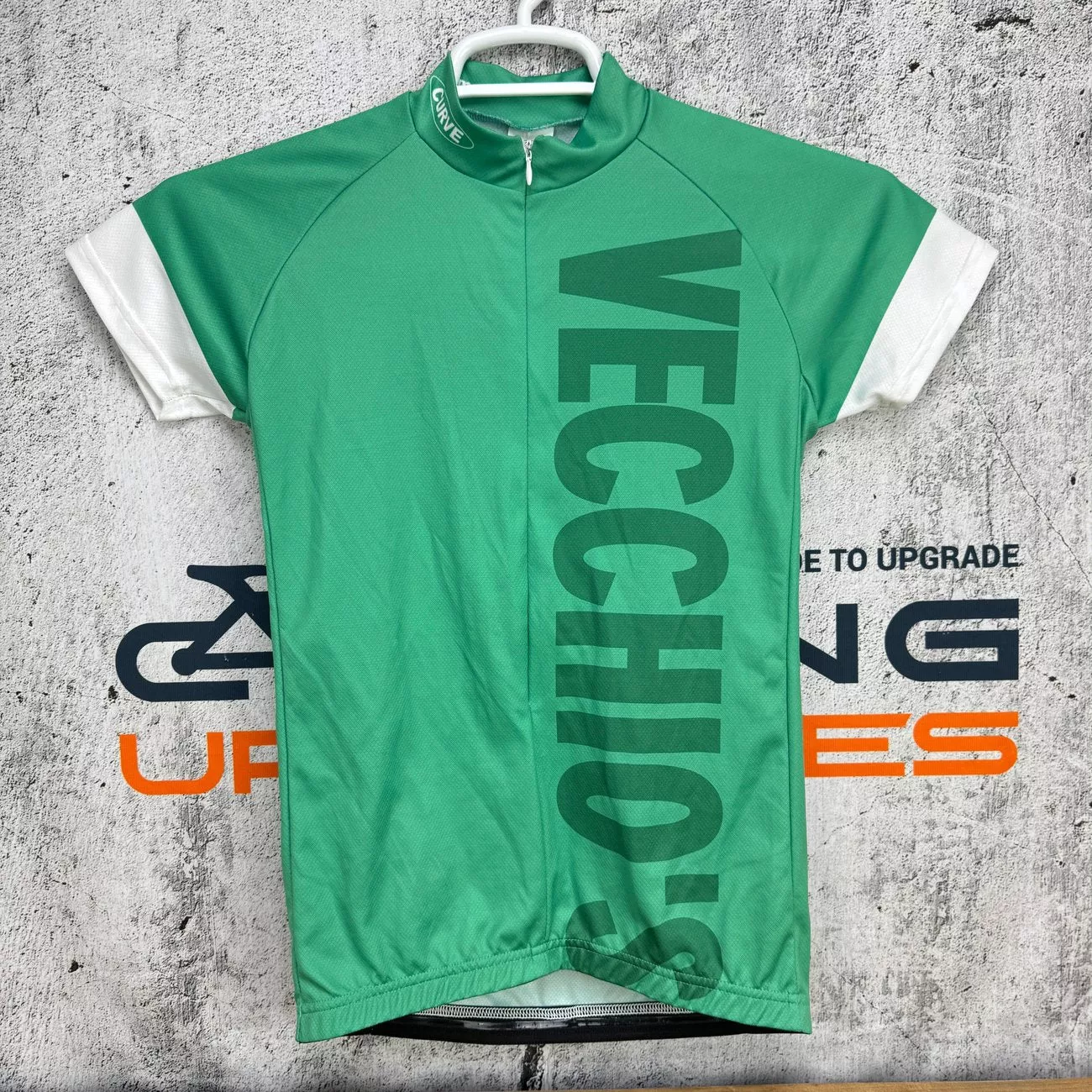 Curve Vecchio's Green Small Short Sleeve Cycling Jersey