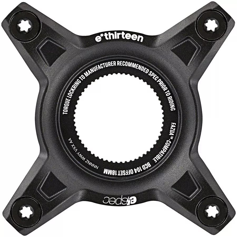 e*thirteen e*spec 104BCD Aluminum Direct Mount Spider - 104BCD 55mm CL Incl. Bolts Bosch Gen4 BLK