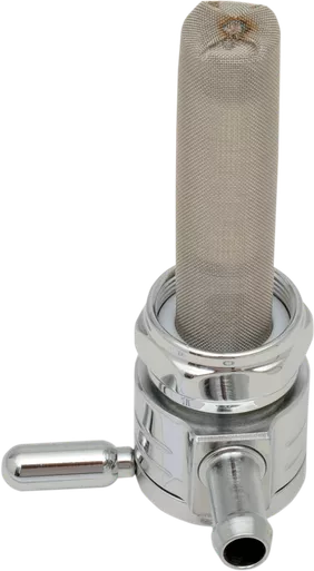 Golan Products "Click-Slick" Fuel Petcock - Straight - Chrome - 22Mm 76-312S-Cs