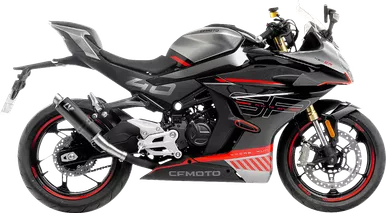 Gp Corsa Slip-On Muffler - Black Edition - Cf Moto 450 15505Bu