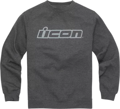 Icon Icon Slant Crewneck Sweatshirt - Charcoal - Large