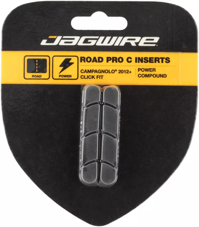 Jagwire Road Pro C Brake Pad Inserts Campagnolo Click Fit 2012+ Black