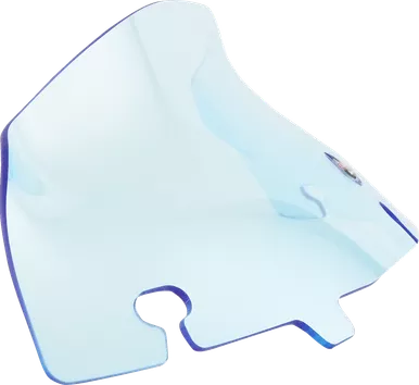 Klock Werks Kolor Flare Windshield - 4" - Blue Ice - Flh Kww-01-0652