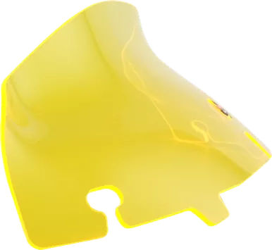 Klock Werks Kolor Flare Windshield - 4" - Yellow Ice - Flh Kww-01-0649
