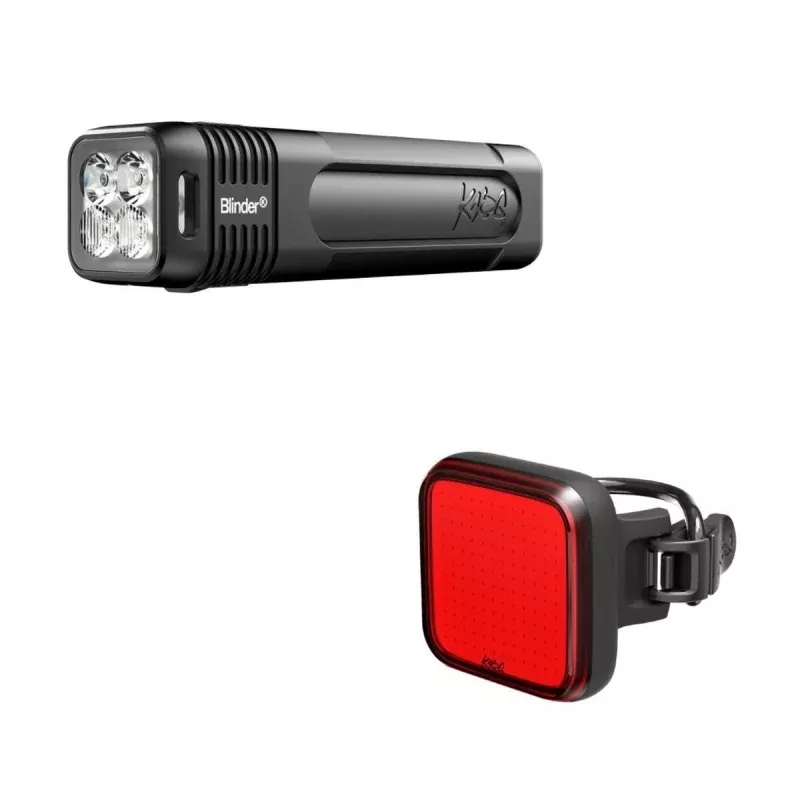 Knog Lightset Blinder 1000 + Blinder Square Rear