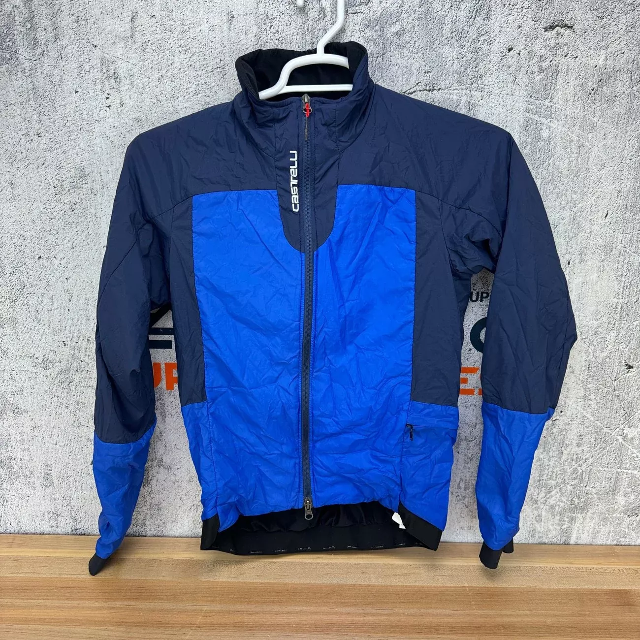 Light Wear Castelli Fly Thermal Long Sleeve Medium Navy/Royal Cycling Jacket