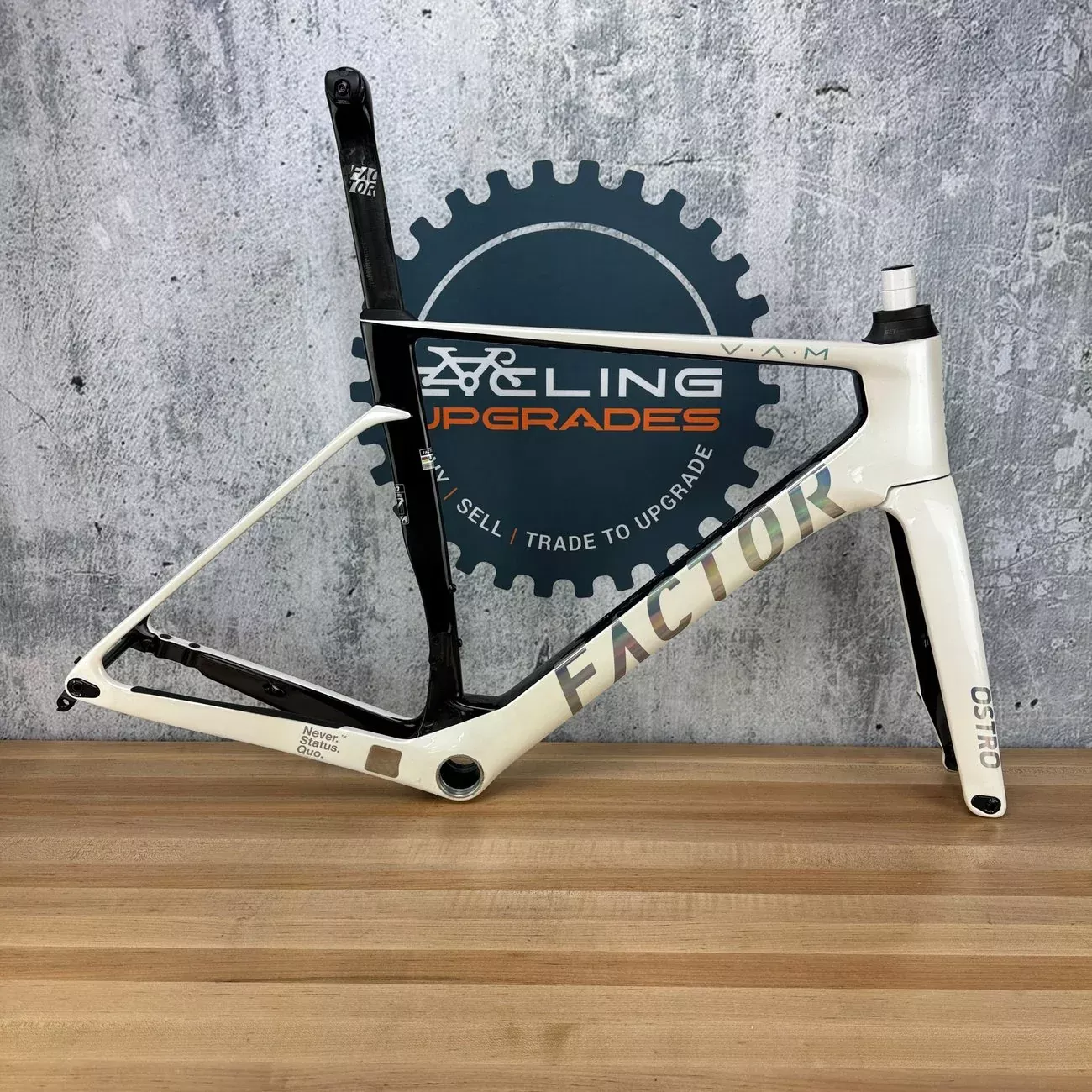 Low Mile! 2025 Factor Ostro VAM 54cm Carbon Disc Frameset 700c 1880g