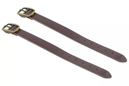 M:Part Leather Luggage Straps - Pair
