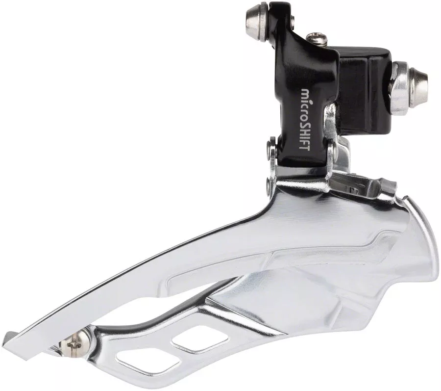microSHIFT R10 Front Derailleur - 10-Speed Triple 50/39/30t Braze-On Shimano Compatible BLK