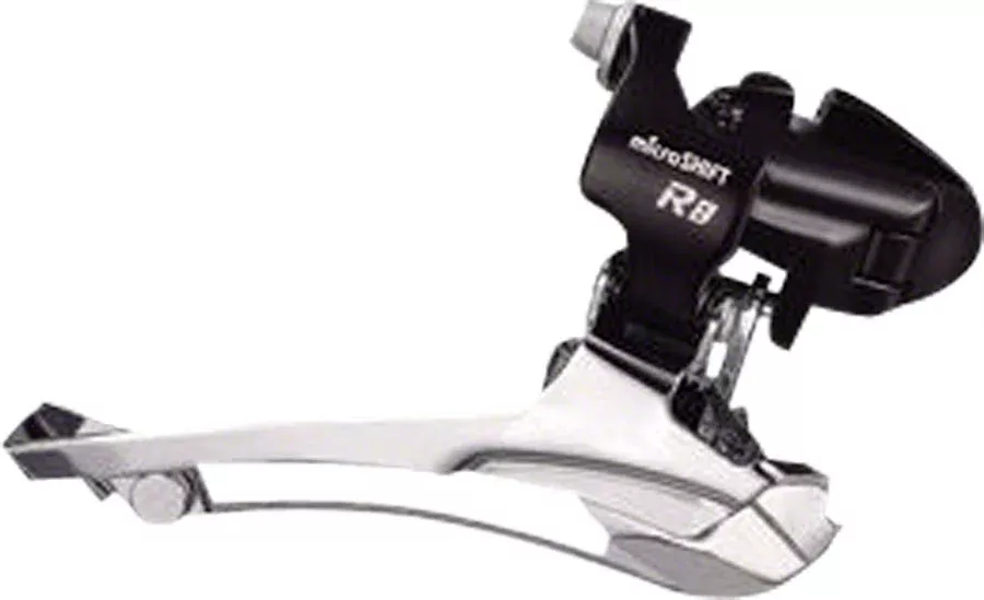 microSHIFT R8 Front Derailleur 7/8-Speed Double 52T Max 31.8/34.9 Band Clamp Shimano Compatible