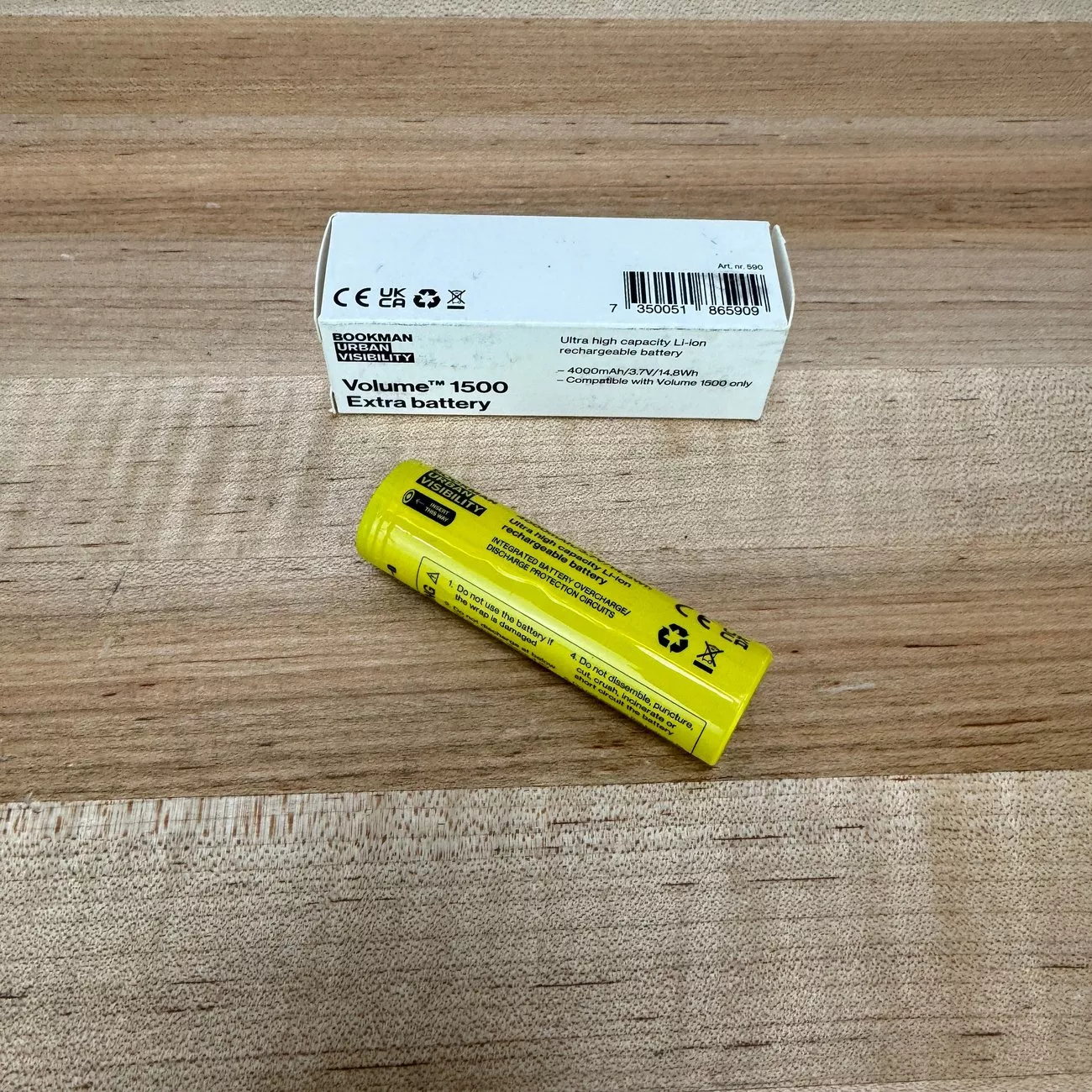 New! Bookman Urban Visibility Volume 1500 Extra Battery MSRP 39