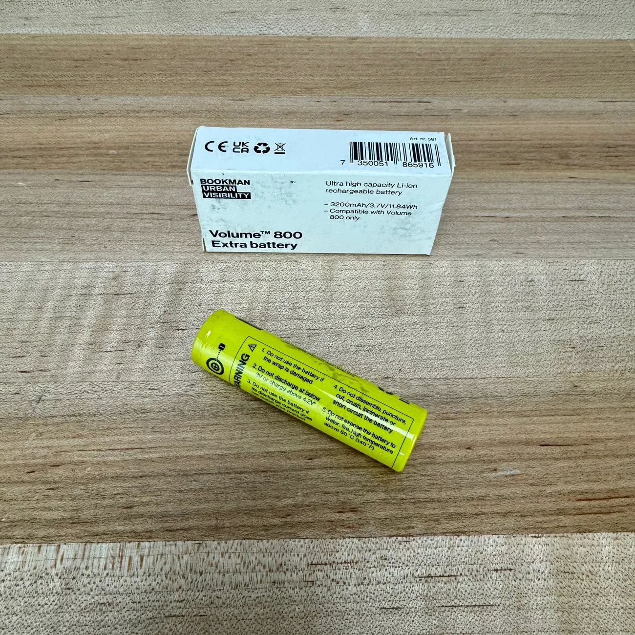 New! Bookman Urban Visibility Volume 800 Extra Battery MSRP 29