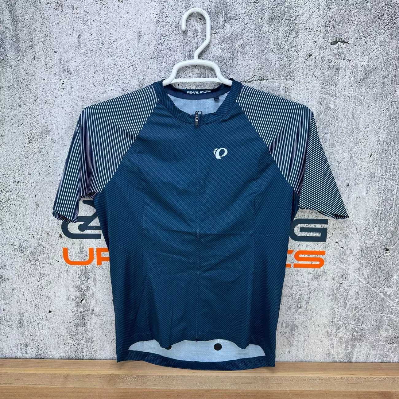 New! Pearl iZumi Interval Men's Large Short Sleeve Blue Cycling Jersey