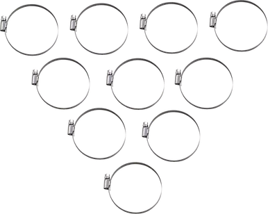 Parts Unlimited Embossed Hose Clamp - 60-80 Mm
