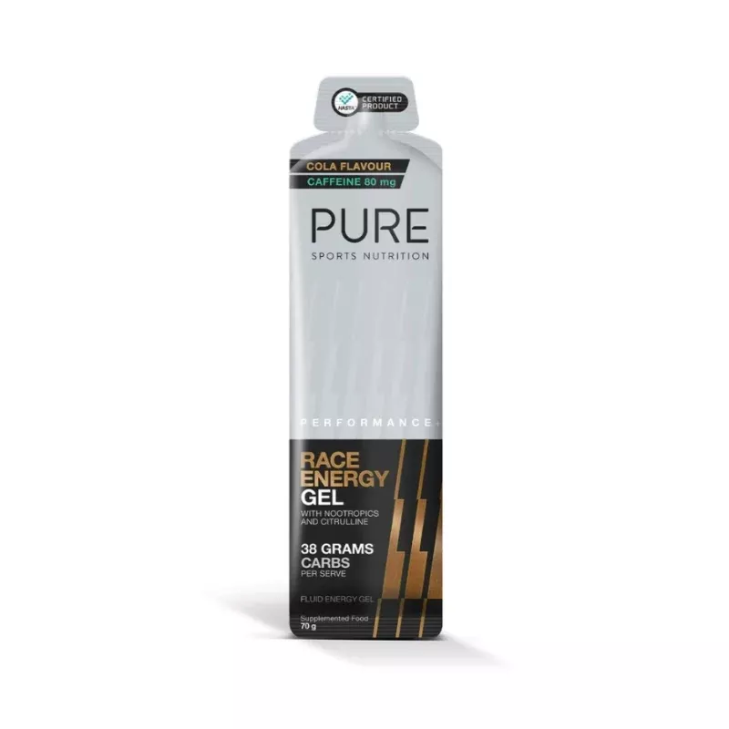 Pure - Performance + Race Energy Gel Cola + Caffeine (80MG) 70G