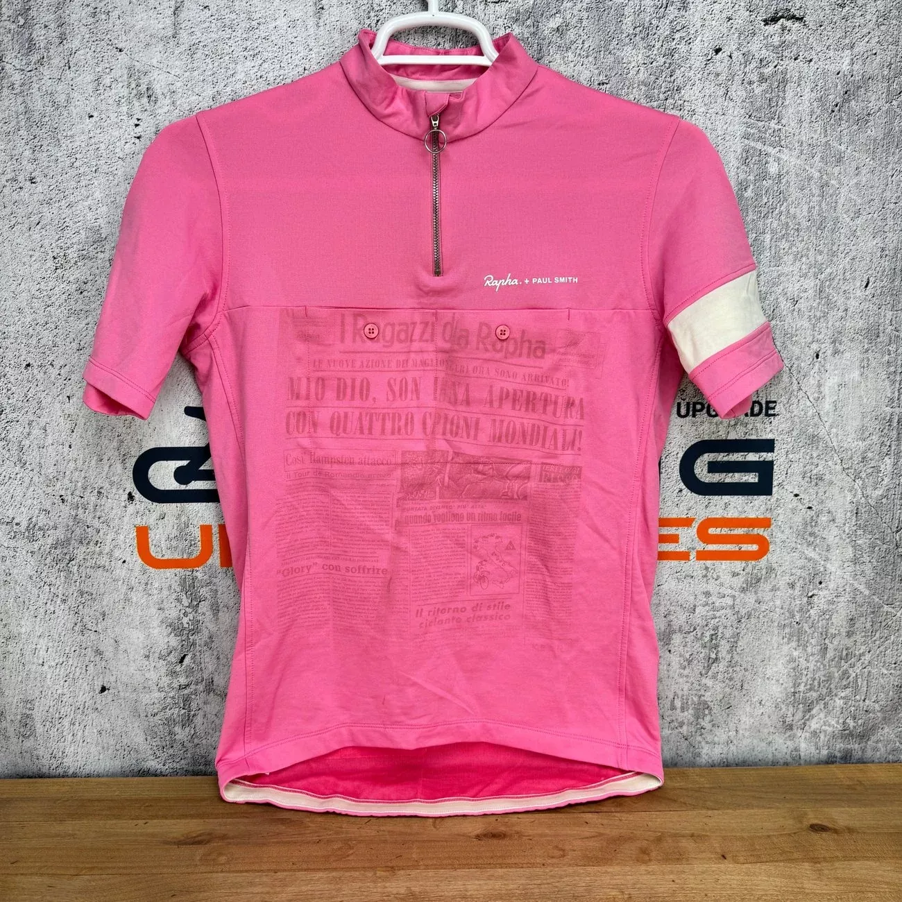 Rapha City Riding Paul Smith Special Edition Medium Pink Cycling Jersey
