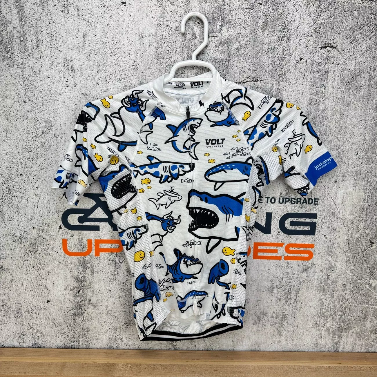 Ridden Once! Volt Jackalope Shark Attack Pro Road/XC Small Cycling Jersey