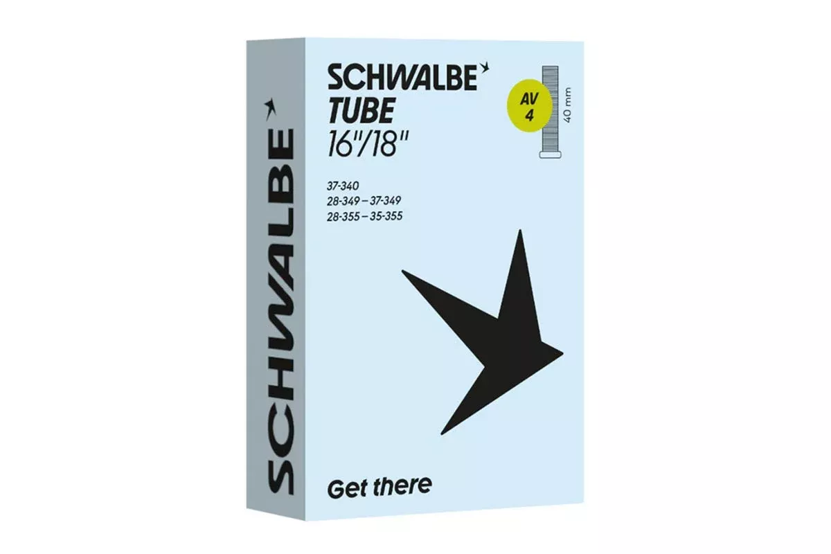 Schwalbe AV 4 Schrader Valve Inner Tube (Fits Brompton)