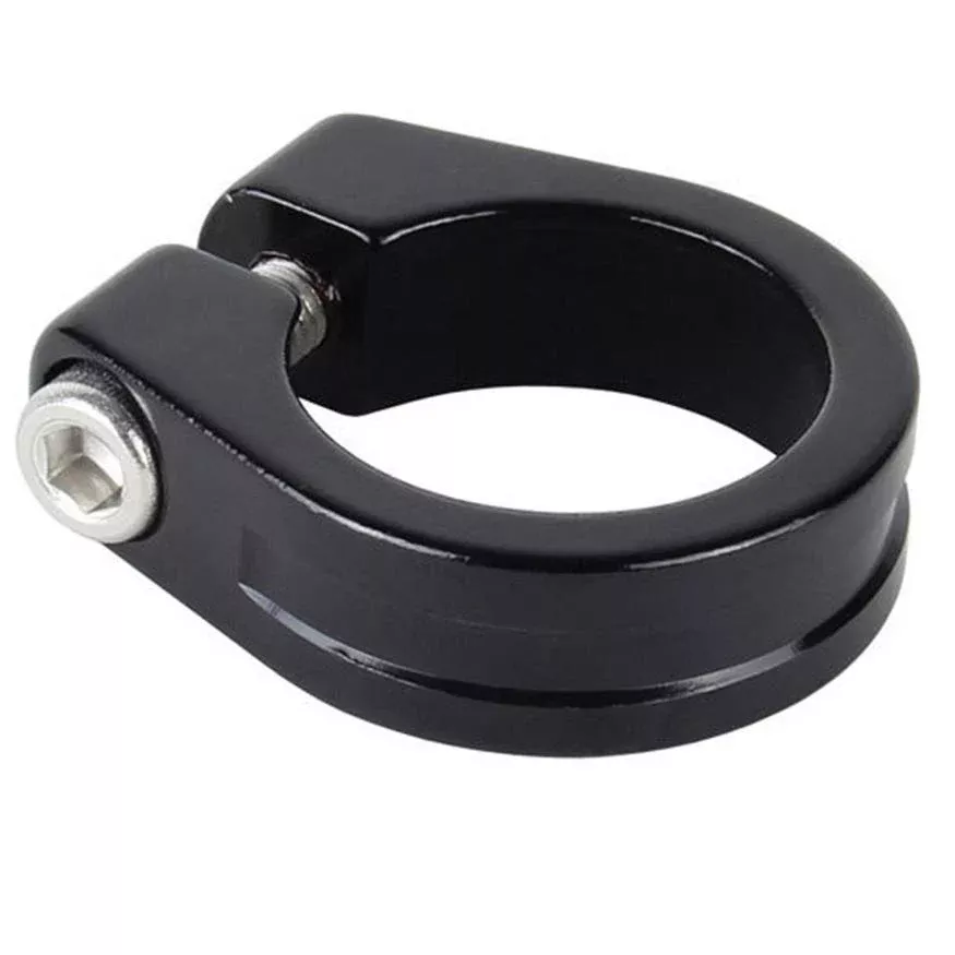 Seatpost clamp with integrated bolt