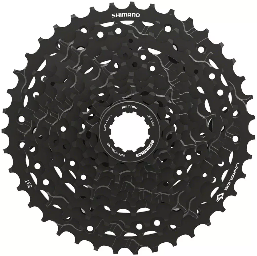 Shimano CUESCS-LG300-10 Cassette - 10-Speed 11-39t LINKGLIDE Black