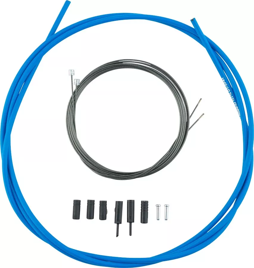 Shimano Road Optislick Derailleur Cable and Housing Set Blue