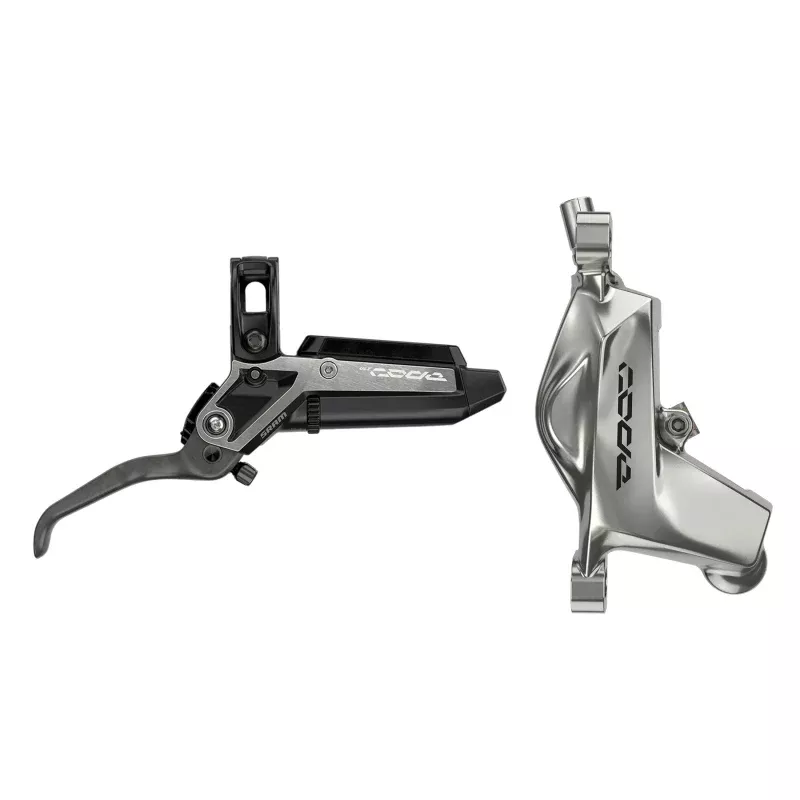 SRAM Code Ultimate Stealth Disc Brake and Lever - Rear, Post Mount, 4-Piston, Carbon Lever, Titanium Hardware, Black/Silver, C1