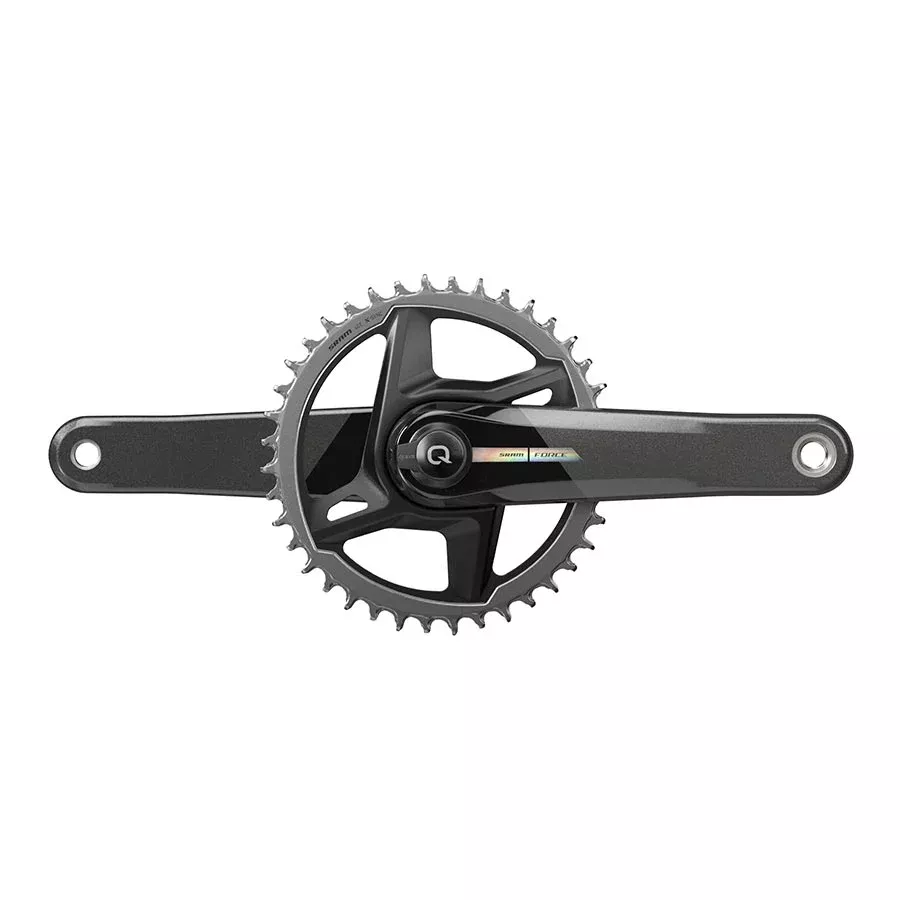 SRAM Force D2 1x Power Meter Crankset Speed: 12 Spindle: 28.99mm BCD: Direct Mount 40 DUB 167.5mm Black Road Disc