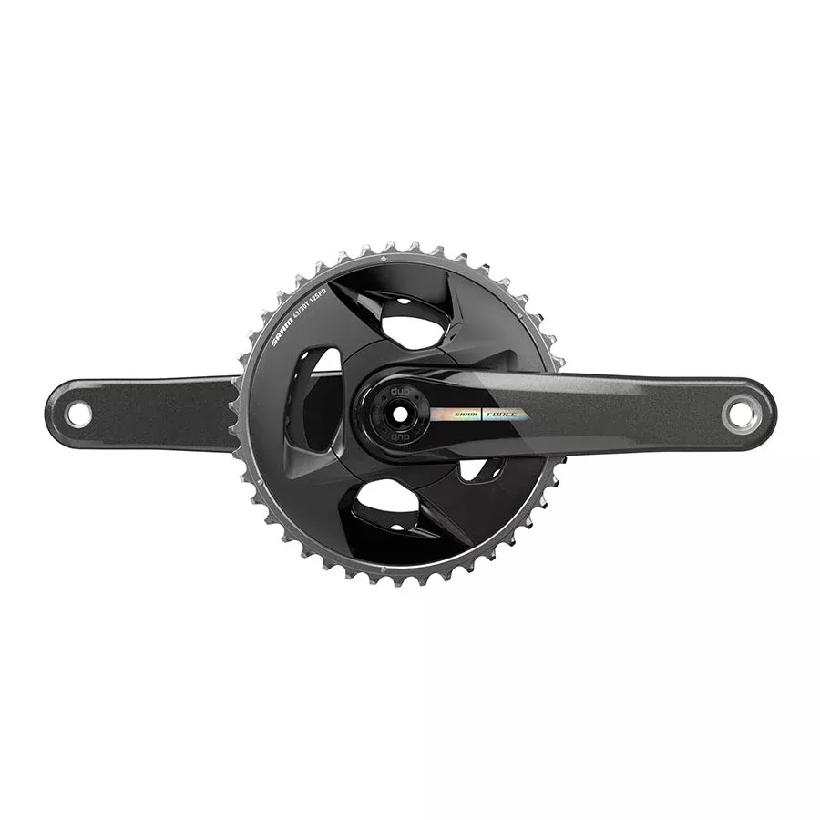 SRAM Force Wide Crankset - 167.5mm 2x 12-Speed 43/30t 94 BCD DUB Spindle Interface Iridescent Gray D2