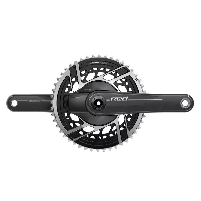 SRAM Red AXS 2x Power Meter E1 Power Meter Crankset Speed: 12 Spindle: 28.99mm BCD: Direct Mount SRAM 8 Bolt 50/37 DUB 160mm Black Road