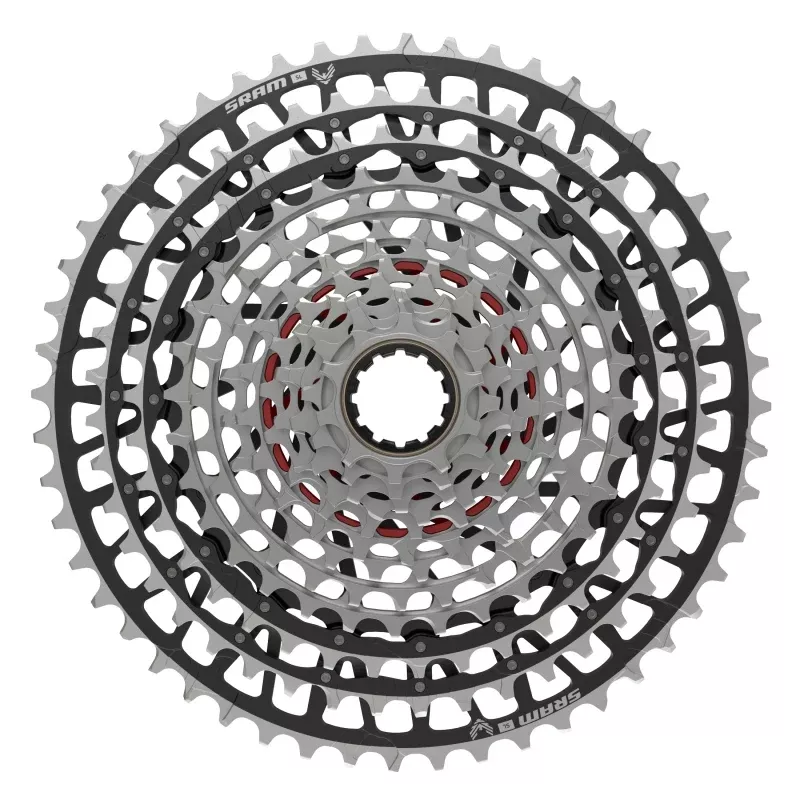 SRAM XX SL Eagle T-Type XS-1299 Cassette - 12-Speed 10-52t For XD Driver Silver/BLK