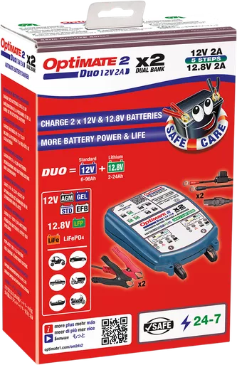 Tecmate Battery Charger/Maintainer - 2-Bank Tm-571