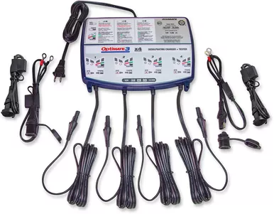 Tecmate Battery Charger/Maintainer - 4-Bank Tm455