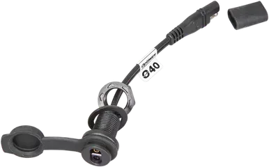 Tecmate Weatherproof Sae Thin Panel Mount Socket O-40 - Short O-40S