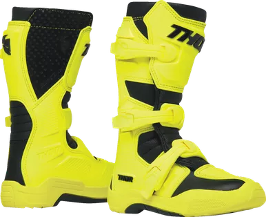 Thor Youth Blitz Xr Boots - Acid/Black - Size 6