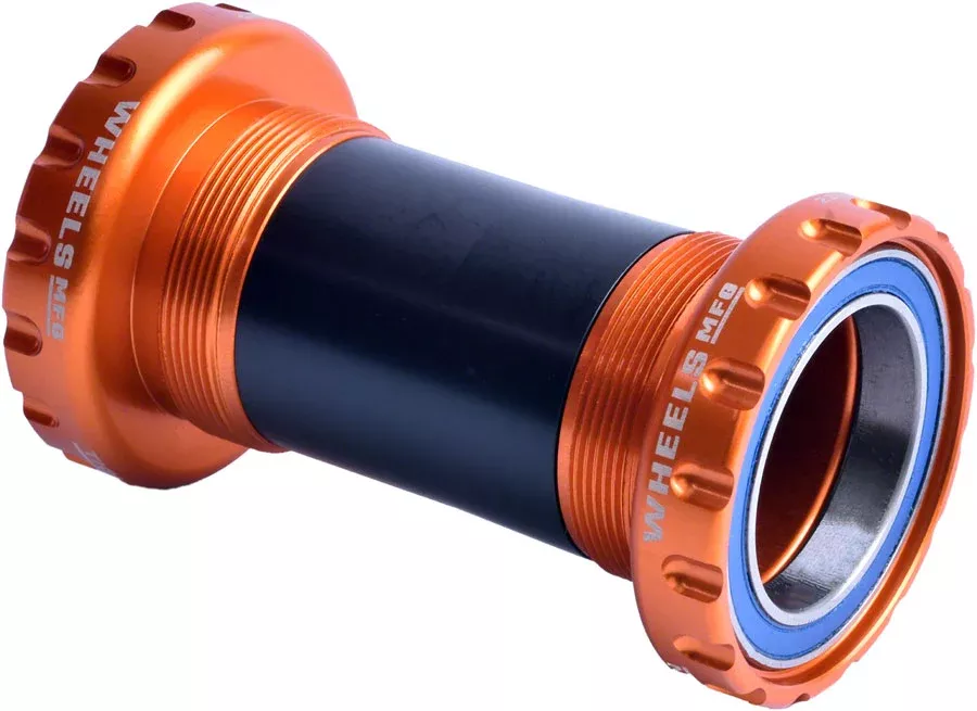 Wheels Manufacturing BSA 30 Bottom Bracket - English BSA Frame Interface ABEC-3 Bearings For 30mm Spindle Red