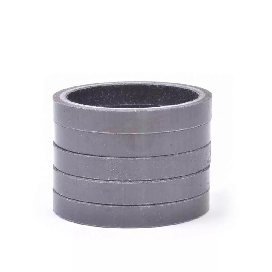 Wheels Manufacturing Carbon Headset Spacer - 1-1/8" 5mm Gloss 5-pack