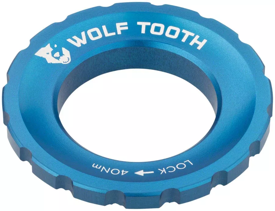 Wolf Tooth CenterLock Rotor Lockring - External Splined Blue