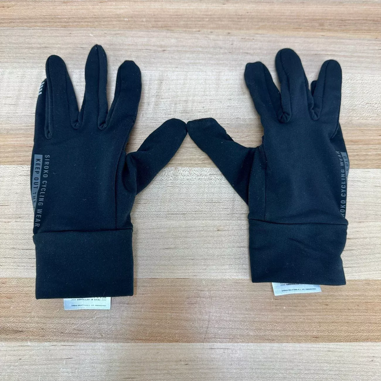 Worn Once! Siroko Nuremberg Medium Black Cycling Gloves